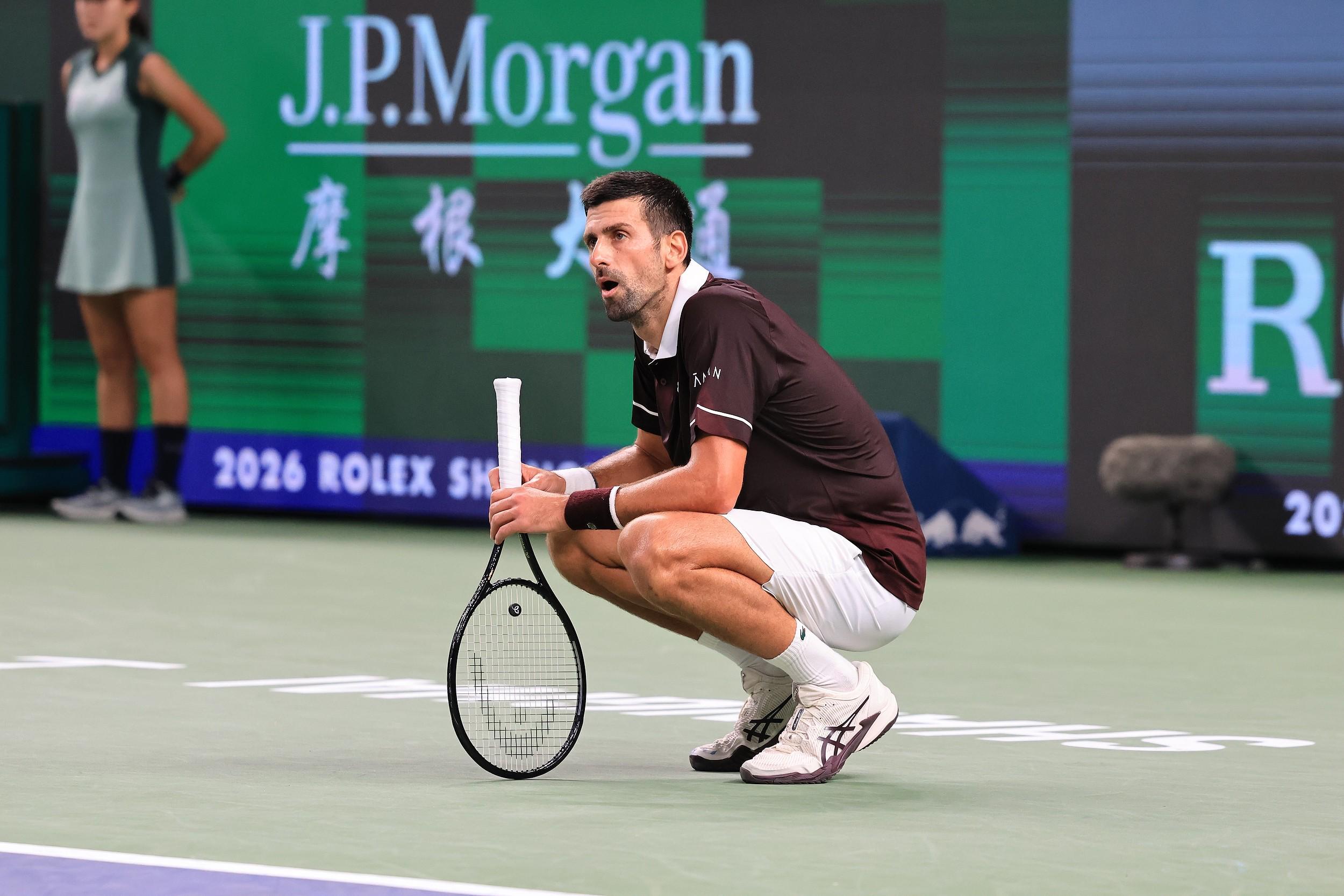 0-2负于胡尔卡奇，德约科维奇遭遇上海大师赛一轮游